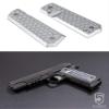 Polished Aluminum 1911 Grips (Hex Pattern) view 2