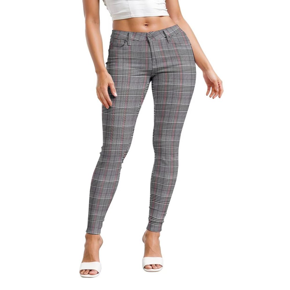 Hybrid & Company Womens Hyper Ultra Stretch Comfy Skinny Leg Work Casual Pants P44875SKX 676 BLKRD 1X