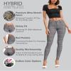 Hybrid & Company Womens Hyper Ultra Stretch Comfy Skinny Leg Work Casual Pants P44875SKX 676 BLKRD 1X view 2