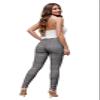 Hybrid & Company Womens Hyper Ultra Stretch Comfy Skinny Leg Work Casual Pants P44875SKX 676 BLKRD 1X view 3
