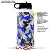 Skin Wrap Decal compatible with Hydro Flask Wide Mouth Bottle 32oz Sexy Girl Silhouette Camo Blue (BOTTLE NOT INCLUDED) view 2