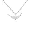 SENFAI Stainless Steel Save Narwhal Bar Necklace Custom Name Jewelry for Women(Amy3, Stainless-Steel) view 1