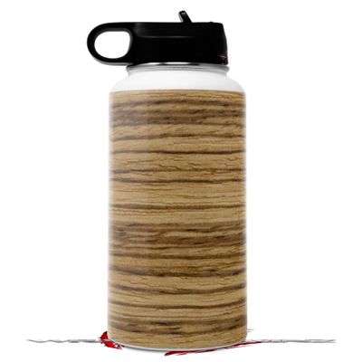 Skin Wrap Decal compatible with Hydro Flask Wide Mouth 32oz Exotic Wood Zebra Wood (BOTTLE NOT INCLUDED)