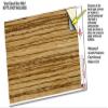 Skin Wrap Decal compatible with Hydro Flask Wide Mouth 32oz Exotic Wood Zebra Wood (BOTTLE NOT INCLUDED) view 3