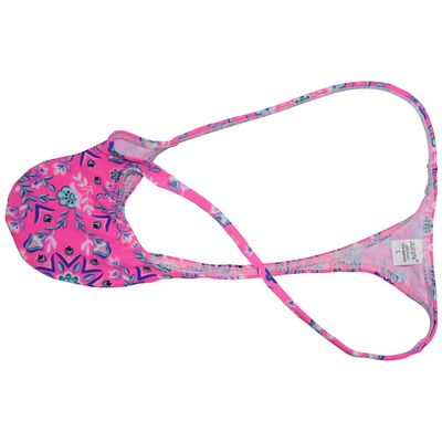 OROCOJUCO Men's Posing Micro String Thong Underwear Contour Pouch G-string Hipster Tangas Competition Bikinis Shorts Star Grass Large