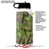 Skin Wrap Decal compatible with Hydro Flask Wide Mouth Bottle 32oz WraptorCamo Grassy Marsh Camo Neon Green (BOTTLE NOT INCLUDED) view 2