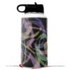 Skin Wrap Decal compatible with Hydro Flask Wide Mouth Bottle 32oz Neon Swoosh on Black (BOTTLE NOT INCLUDED) view 1