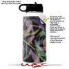 Skin Wrap Decal compatible with Hydro Flask Wide Mouth Bottle 32oz Neon Swoosh on Black (BOTTLE NOT INCLUDED) view 2