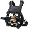 YBEKI Pro-Grade SPD Spin Bike Pedals and Straps/Toe Clip for Indoor Exercise Cycling & Spin Peloton/Schwinn/Sunny/Bikes Compatible, 9/16" Axle with Sealed Bearings + 12-Month Warranty view 1