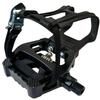 YBEKI Pro-Grade SPD Spin Bike Pedals and Straps/Toe Clip for Indoor Exercise Cycling & Spin Peloton/Schwinn/Sunny/Bikes Compatible, 9/16" Axle with Sealed Bearings + 12-Month Warranty view 2