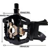 YBEKI Pro-Grade SPD Spin Bike Pedals and Straps/Toe Clip for Indoor Exercise Cycling & Spin Peloton/Schwinn/Sunny/Bikes Compatible, 9/16" Axle with Sealed Bearings + 12-Month Warranty view 3