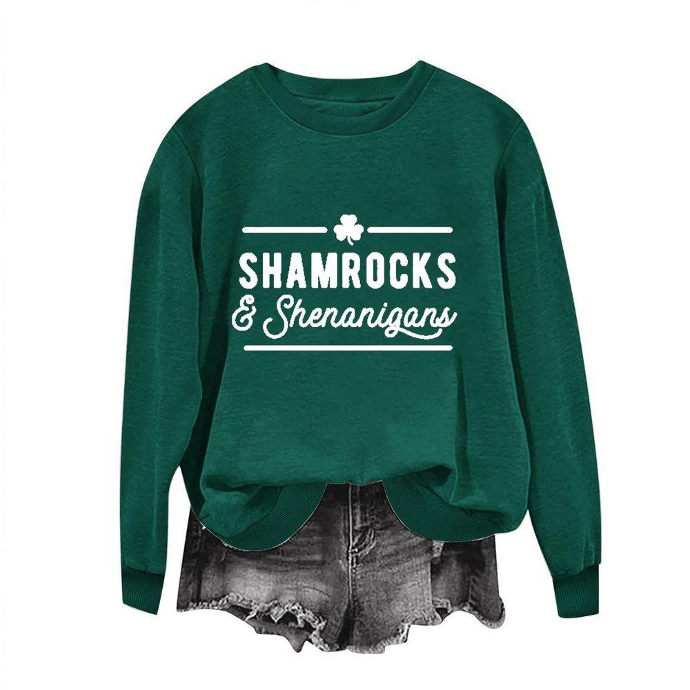 St. Patrick's Day Womens St Patricks Day Sweatshirt Irish Shirts for Women St Patrick Day Shirts Women St Paddys Day Shirts Womens St Patrick's Day Shirt St Patrick Shirts for Women