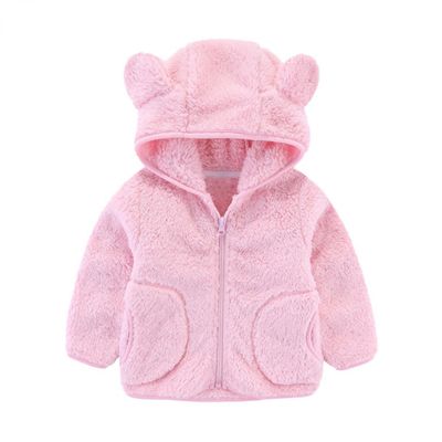 Toddler Baby Girls Fall Winter Clothes Jacket for 1-4 Years Old Kids Floral Hooded Windproof Coat Outwear (2-3 Years Old, Pink)