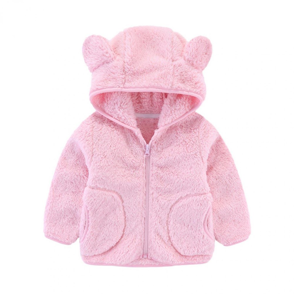 Toddler Baby Girls Fall Winter Clothes Jacket for 1-4 Years Old Kids Floral Hooded Windproof Coat Outwear (2-3 Years Old, Pink)