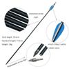 ZSHJGJR 30 Inch Aluminum Arrows Practice Hunting Arrows Spine 300 Field Points Replaceable Tips Arrow Quier Tube for Recurve Compound Bows 12 Pieces (12 Pieces Arrows) view 3