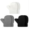 SATINIOR 3 Pairs Toddler Magic Stretch Mittens Little Girls Knit Mitten Baby Boys Soft Winter Knitted Gloves(Gray, White and Black,7-11 Years) view 1