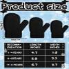 SATINIOR 3 Pairs Toddler Magic Stretch Mittens Little Girls Knit Mitten Baby Boys Soft Winter Knitted Gloves(Gray, White and Black,7-11 Years) view 3