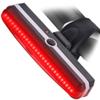 Charliebrown LED Bicycle Bike Cycling Front Rear Tail Light USB Rechargeable 6 Modes Red USA view 1
