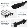 Kayak Paddles, Pair of Detachable Boat Oars Lightweight Aluminum Alloy Ribbed Blade Boat Paddleboard for Kayaking Boating Canoeing Surfing Outdoor Water Sports- 2 Pieces view 4