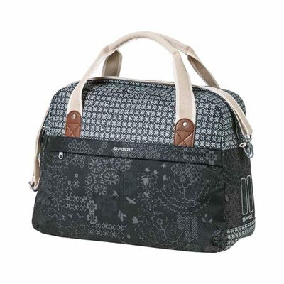 Basil Unisex-Adult Classic Carry All Klickfix Fahrradkorb, Schwarz, 16 l, Black, One Size