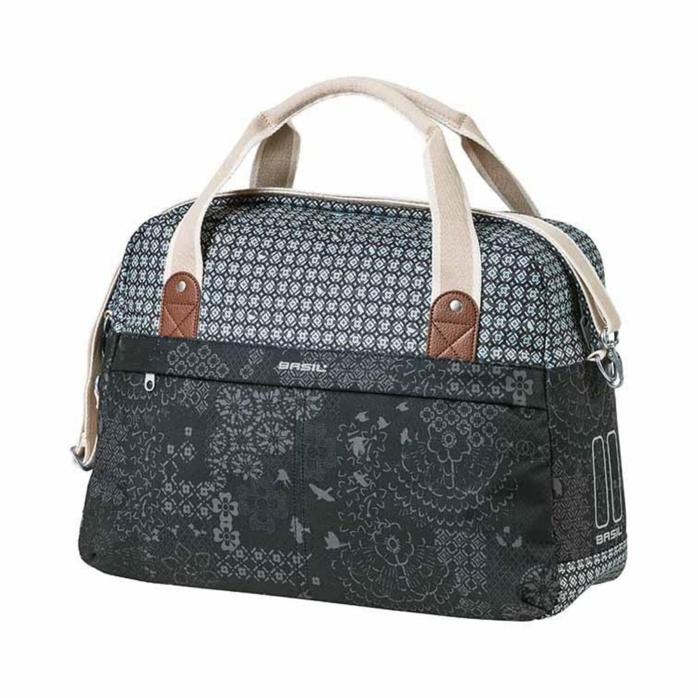 Basil Unisex-Adult Classic Carry All Klickfix Fahrradkorb, Schwarz, 16 l, Black, One Size