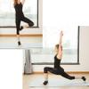 Cxapnstou 2 Pair Women Winter Warm Yoga Ballet Leg Warmers Short Boot Socks with Cuffs(Black) view 3