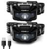 Foxelli USBCRechargeable LED Headlamp UltraLight 2.4oz & Bright180Lumens Red/White Light, 5Modes, IPX5 Waterproof, 40h Runtime for Trail Running, Camping, Hiking view 1