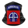 82nd Airborne Division Military Logo Unisex Bandanas Mouth Mask Face Masks Cover Neck Warmer for Dust Wind Sun Uv Black view 1
