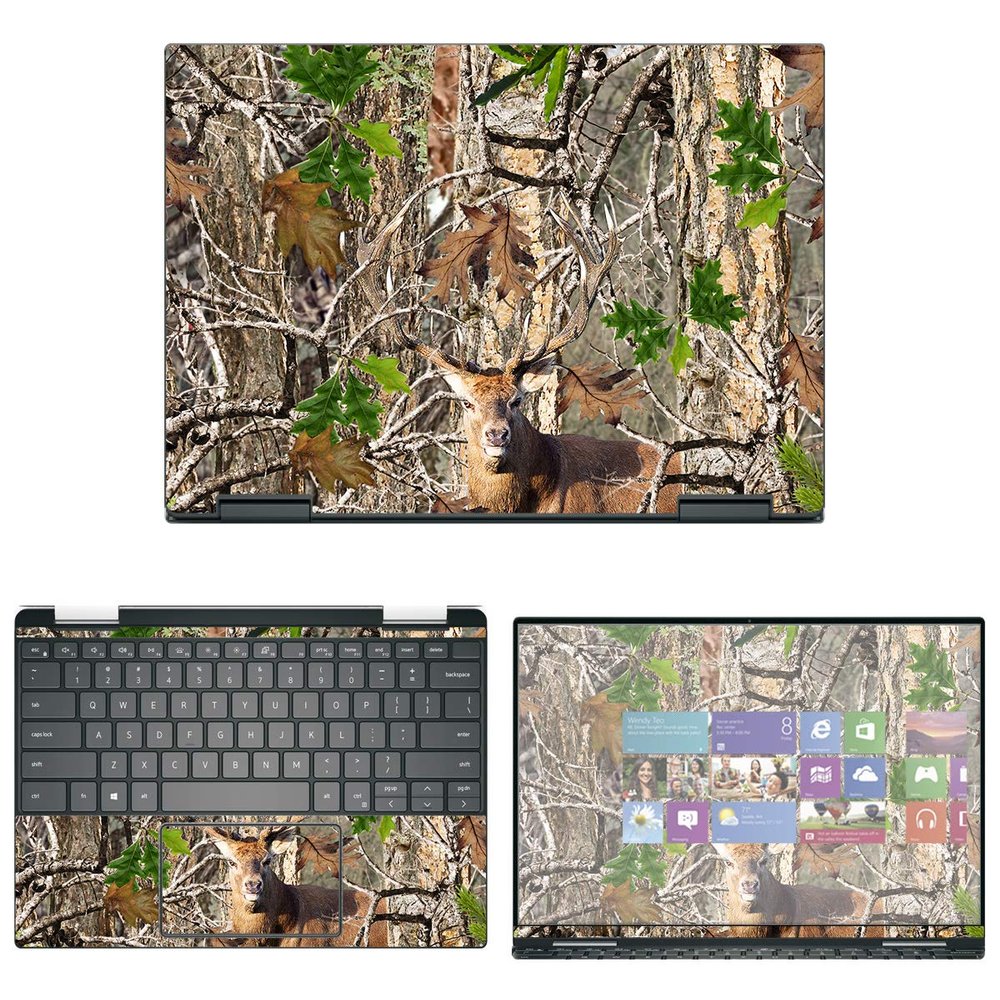 Decalrus - Protective Decal Camo Skin Sticker for Dell XPS 13 7390 2-in-1 (13.3" Screen) case Cover wrap DellXPS-7390-2in1-217