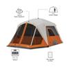 CORE 6 Person Cabin Tent with Screen Room | Portable Family Tent with Carry Bag for Outdoor Car Camping | Included Gear Loft for Camping Accessories view 4