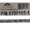 Springfield Boat Thru-Bolt Plate 1700105-1 | Nitro Z7 162526 Black view 3