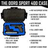 2 Pistol Medium Duty Lightweight Sport Case  TSA Approved Storage - Doro Case with Foam Insert, Blue Topguard view 2