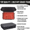1 Pistol 2 Magazine + Accessories Gun Case Storage | Doro Water proof Pistol Case with Custom Mycasebuilder Foam Insert | Hard Gun and Magazine Case view 2