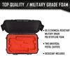 2 Pistol Medium Duty Lightweight Gun Sport Case | Double Handgun Doro Waterproof With Custom Mycasebuilder Foam Insert | Hard Gun Case view 2