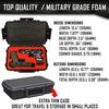 2 Pistol Medium Duty Lightweight Gun Sport Case | Double Handgun Doro Waterproof With Custom Mycasebuilder Foam Insert | Hard Gun Case view 4