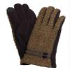 AZZ Womens Brown Tweed Stretch Fit Texting & Tech Touchscreen Gloves view 1