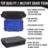 1 Pistol, 2 Magazine + Accessories Gun Case Storage | Doro Water proof Pistol Case with Custom Mycasebuilder Foam Insert | Hard Gun and Magazine Case view 2