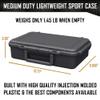 1 Pistol, 2 Magazine + Accessories Gun Case Storage | Doro Water proof Pistol Case with Custom Mycasebuilder Foam Insert | Hard Gun and Magazine Case view 3
