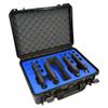 4 Pistol 12 Magazine Doro Gun Case with Custom MyCaseBuilder Foam Insert | Waterproof, Heavy Duty | Tactical Firearms, Ammunition and Accessory Holder | Hard Gun and Magazine Case | 18 x 14 x 7 Inches view 1