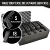 5 Pistol 18 Magazine Storage Foam Insert For V300 Vault Case By Pelican | 2 Piece Set Pre-Cut Military Grade Polyethylene Foam Base Insert And Lid Liner (Case Not Included) view 4