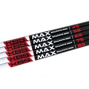 KBS MAX Graphite Iron Golf Shafts 6-PW, Set of 5 Shafts (Choose Flex) (Senior (55g))