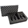 Pistol & Magazine Storage Foam Insert For Pelican P-1500 Case | 2 Piece Set | Pre-Cut Military Grade Polyethylene Base And Protective Lid Liner (Case Not Included)| 4 Pistol 12 Mag + Accessory | Black view 1