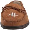 FOCO NBA Houston Rockets Mens Team Logo Moccasin Slippers Shoes, Tan, Medium (9-10) view 2