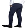 Plaid&Plain Men's Stretch Dress Pants Slim Fit Skinny Suit Pants 7101 Blue 36W32L view 2