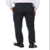 Plaid&Plain Men's Stretch Dress Pants Slim Fit Skinny Suit Pants 7101 Blue 36W32L view 4