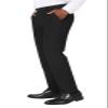 Plaid&Plain Men's Stretch Dress Pants Slim Fit Skinny Suit Pants 7101 Black 34W34L view 4