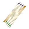 AMEYXGS 6/12pcs 33inch Hunting Arrow 900 Spine Mixed Carbon Fiber Arrows Target Practice Arrows with 3inch Turkey Feather and Tips Points (Green 12 pcs) view 3