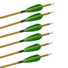 AMEYXGS 6/12pcs 33inch Hunting Arrow 900 Spine Mixed Carbon Fiber Arrows Target Practice Arrows with 3inch Turkey Feather and Tips Points (Green 12 pcs) view 4