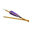 AMEYXGS 6/12pcs 33inch Hunting Arrow 900 Spine Mixed Carbon Fiber Arrows Target Practice Arrows with 3inch Turkey Feather and Tips Points (Purple 12 pcs) view 2