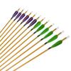AMEYXGS 6/12pcs 33inch Hunting Arrow 900 Spine Mixed Carbon Fiber Arrows Target Practice Arrows with 3inch Turkey Feather and Tips Points (Purple 12 pcs) view 4
